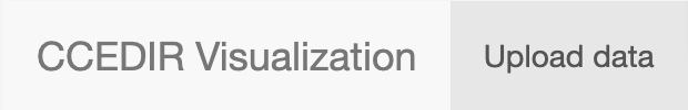 an image showing the selection of the 'upload data' tab.